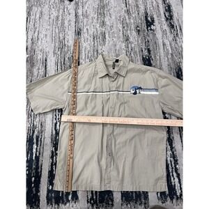 Hawaiian Surf Design Men's Short Sleeve Flannel Size XL